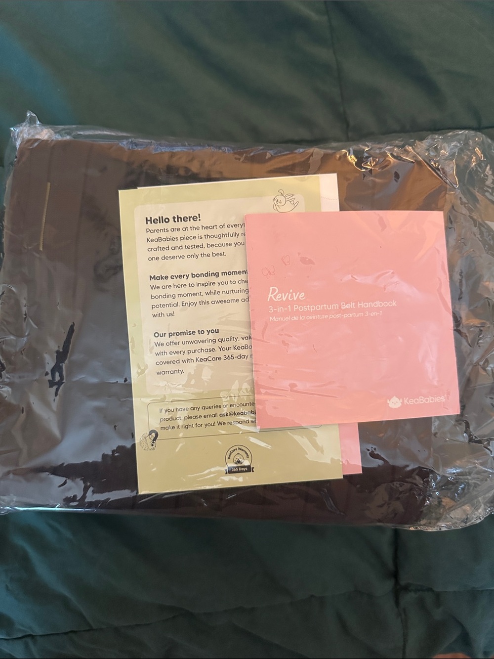 KeaBabies Revive 3-in-1 Postpartum Belt in Black